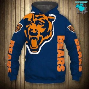 Chicago Bears Big Logo NFL Gifts For Fan Limited Design All Over Print 3D Hoodie