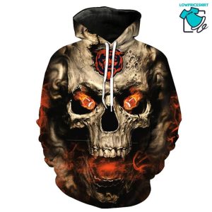Chicago Bears Big Skull NFL Gifts Limited Design 3D Hoodie All Over Printed