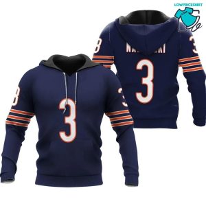Chicago Bears Bronko Nagurski #3 NFL Gifts Limited Design 3D Hoodie All Over Printed