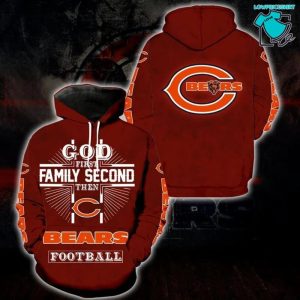 Chicago Bears Fanatic NFL Gifts For Fan Limited Design All Over Print 3D Hoodie