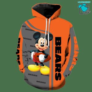 Chicago Bears Mickey Mouse NFL Gifts For Fan Limited Design All Over Print 3D Hoodie 08