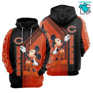 Chicago Bears Mickey Mouse NFL Gifts For Fan Limited Design All Over Print 3D Hoodie Vrs 07
