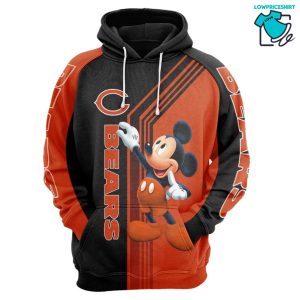 Chicago Bears Mickey Mouse NFL Gifts For Fan Limited Design All Over Print 3D Hoodie Vrs 07