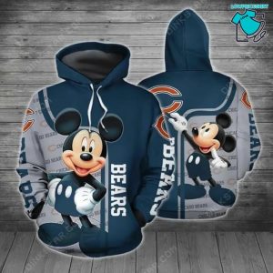 Chicago Bears Mickey Mouse NFL Gifts Limited Design All Over Print 3D Hoodie