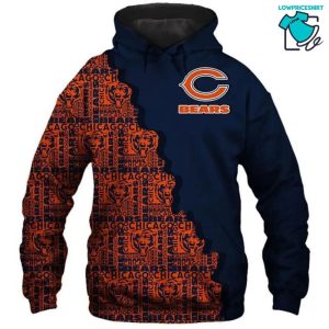 Chicago Bears Mix Logo NFL Gifts For Fan Limited Design All Over Print 3D Hoodie