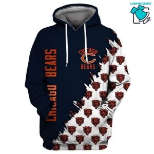 Chicago Bears Mixed Logo NFL Gifts For Fan Limited Design All Over Print 3D Hoodie