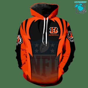 Cincinnati Bengals NFL Logo NFL Gifts For Fan Limited Design 3D Hoodie All Over Printed
