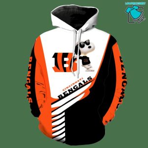 Cincinnati Bengals Snoopy Dog NFL Gifts All Over Print 3D Hoodie For Fan