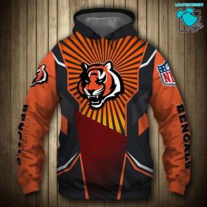 Cincinnati Bengals Sunlight Casual NFL Gifts All Over Print 3D Hoodie For Fan