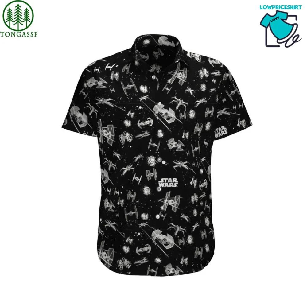 black and white hawaiian shirt