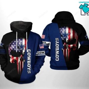 Dallas Cowboys Limited Design NFL Football Gifts For Fan 3D Hoodie All Over Printed Punisher