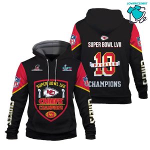 Isiah Pacheco 10 2023 Super Bowl Champions Kansas City Chiefs Super Bowl Champion 2023 Unisex 3D Hoodie