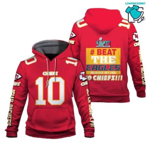 Isiah Pacheco Beat The Eagles Wear Red Get Loud Kansas City Chiefs Super Bowl Champion 2023 Unisex 3D Hoodie
