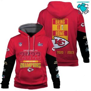 Kansas City Chiefs Super Bowl Champion 2023 Bring It Home Unisex 3D Hoodie