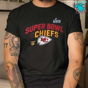 Kansas City Chiefs Super Bowl Lvii Team Logo Lockup Sweashirt Hoodie Nfl 2023 Shirt