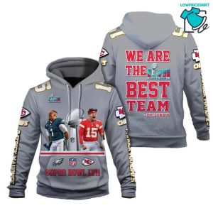 Patrick Mahomes 15 We Are The Best Team Kansas City Chiefs Super Bowl Champion 2023 Unisex 3D Hoodie