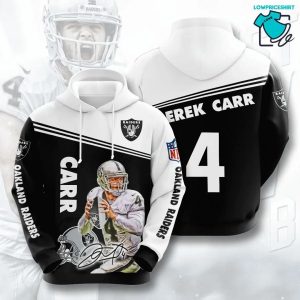 Derek Carr Oakland Raiders Oakland Raiders, 3D Hoodie NFL Gift Ideas For Football Fans