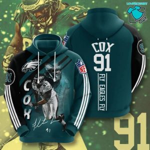 Fletcher Cox Philadelphia Eagles Fletcher Cox Philadelphia Eagles Fletcher Cox, 3D Hoodie NFL Gift Ideas For Football Fans