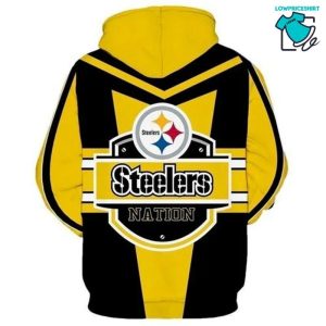 Football Pittsburgh Steelers Full Printing, 3D Hoodie NFL Gift Ideas For Football Fans
