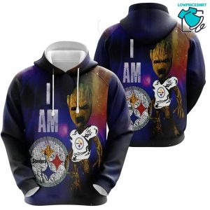 I Am Groot Steelers Pittsburgh Steelers, 3D Hoodie NFL Gift Ideas For Football Fans