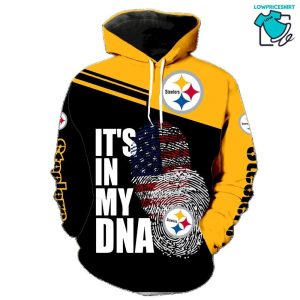 It Is In My Dna Pittsburgh Steelers, 3D Hoodie NFL Gift Ideas For Football Fans