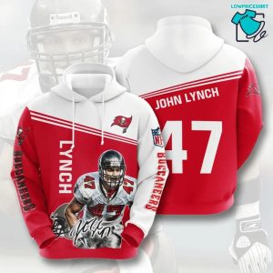 John Lynch Signature Tampa Bay Buccaneers, 3D Hoodie NFL Gift Ideas For Football Fans