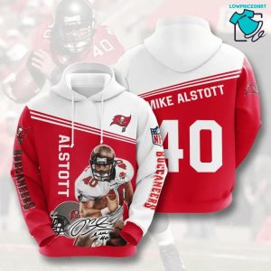 Mike Alstott Signature Tampa Bay Buccaneers, 3D Hoodie NFL Gift Ideas For Football Fans