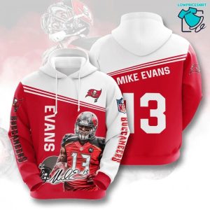 Mike Evans Signature Tampa Bay Buccaneer, 3D Hoodie NFL Gift Ideas For Football Fans