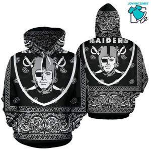 Oakland Raiders Football Oakland Raiders Oakland Raiders, 3D Hoodie NFL Gift Ideas For Football Fans