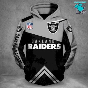 Oakland Raiders Football Team, 3D Hoodie NFL Gift Ideas For Football Fans