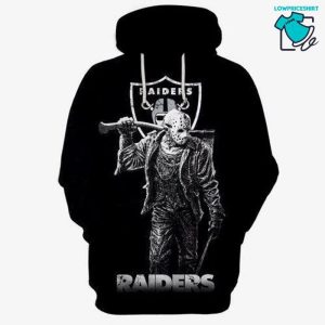 Oakland Raiders Jason Voorhees Friday The 13th, 3D Hoodie NFL Gift Ideas For Football Fans