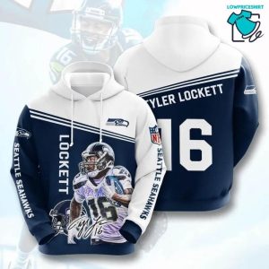 Philadelphia Eagles 16 Tyler Lockett Signature, 3D Hoodie NFL Gift Ideas For Football Fans
