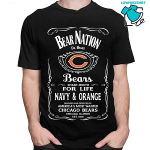 Bear Nation Da Bears Football Chicago Bears Slogan T-Shirt Bear Nation Da Bears Football Chicago Bears Slogan T-Shirt