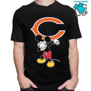 Dabbing Mickey Flippin Love Chicago Bears Football T-Shirt