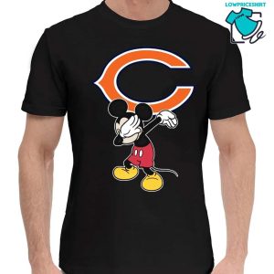 Dabbing Mickey Flippin Love Chicago Bears Football T-Shirt